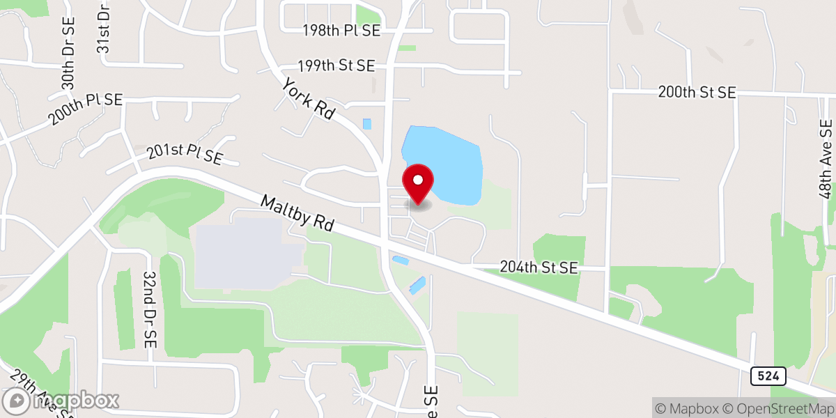 Map showing location of The Ridge Activity Center