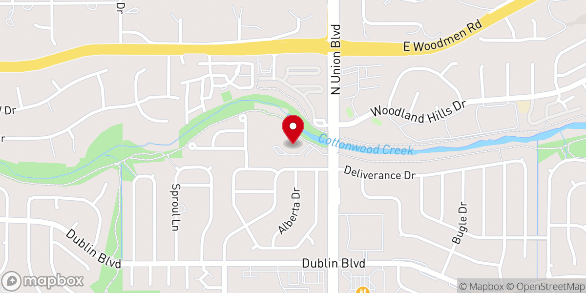 Map showing location of Living Hope Creekside Church