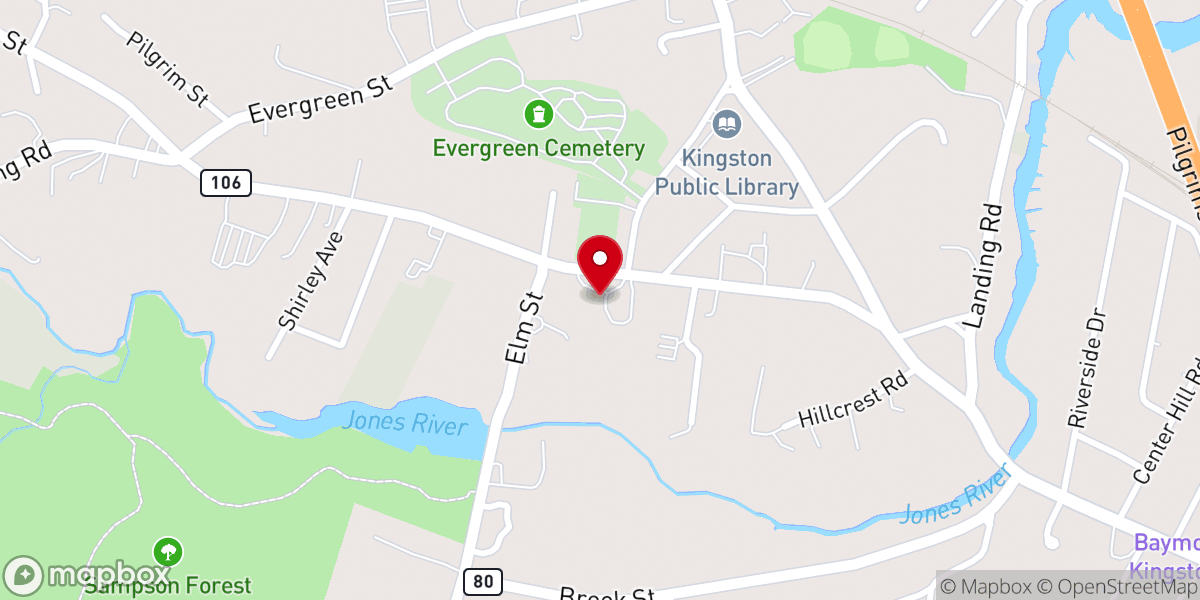 Map showing location of First Parish