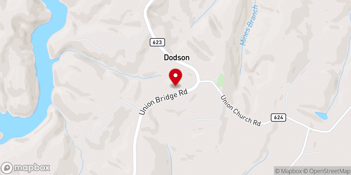 Map showing location of Christian Faith Baptist Church