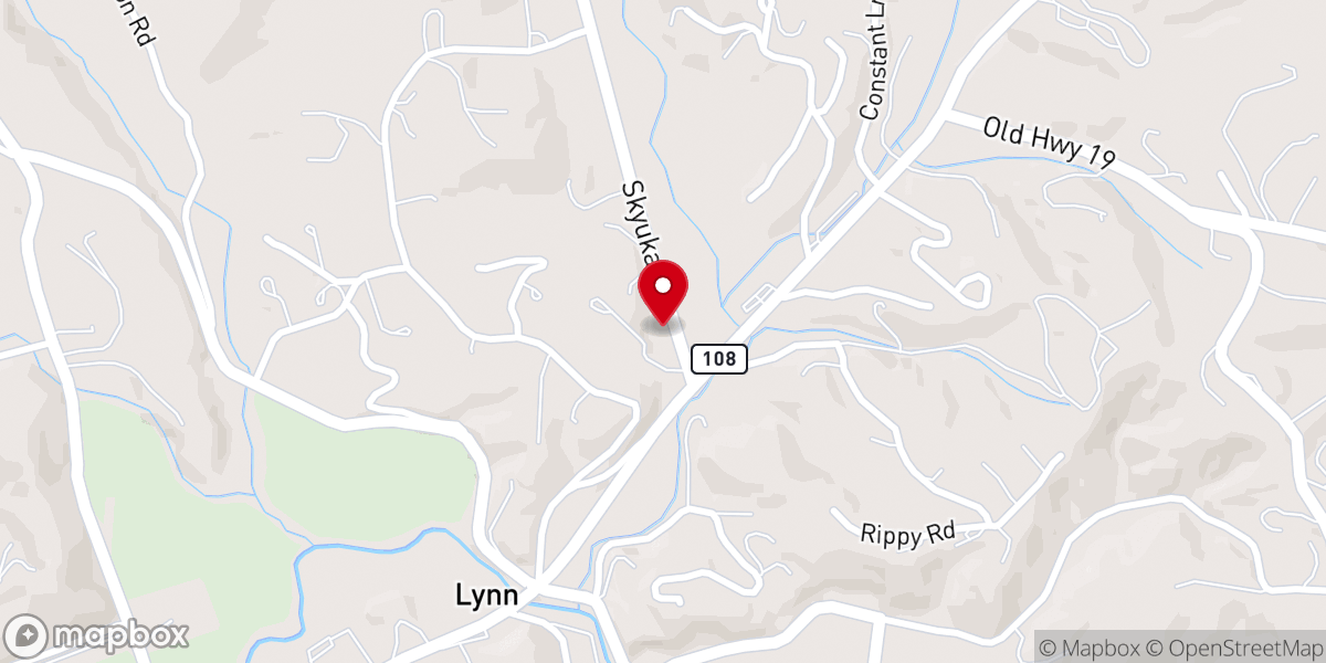 Map showing location of Pacolet Baptist Church