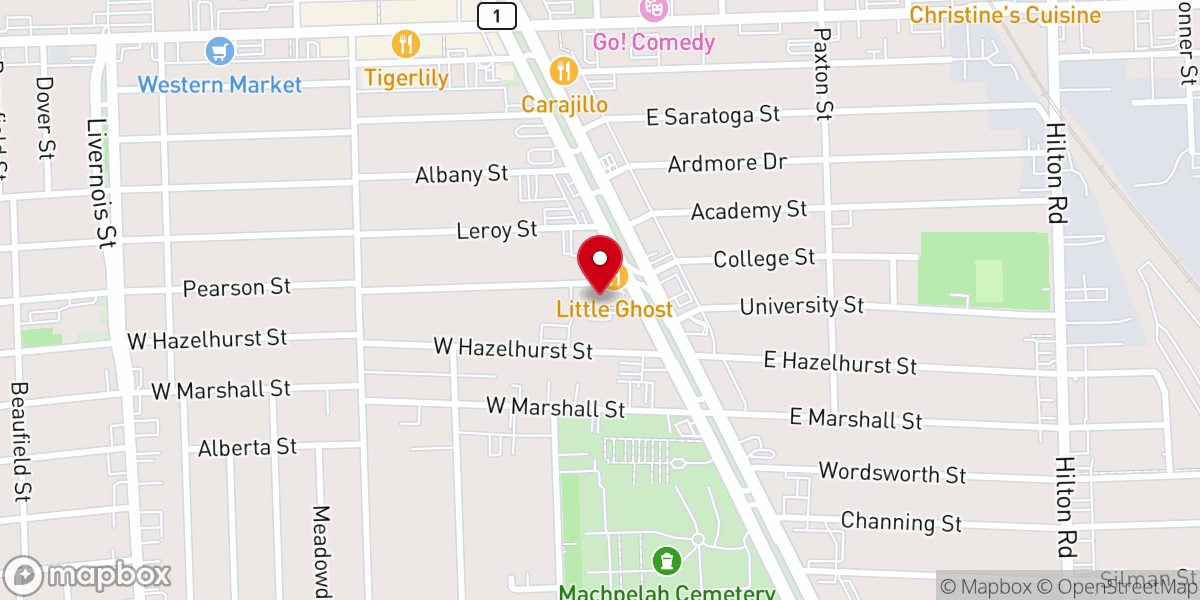 Map showing location of Our Mother of Perpetual Help
