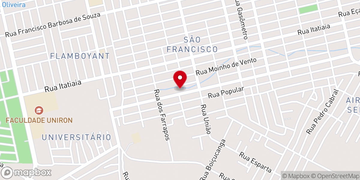 Map showing location of Ministério Batista Da Última Hora (M.B.Ú.H)