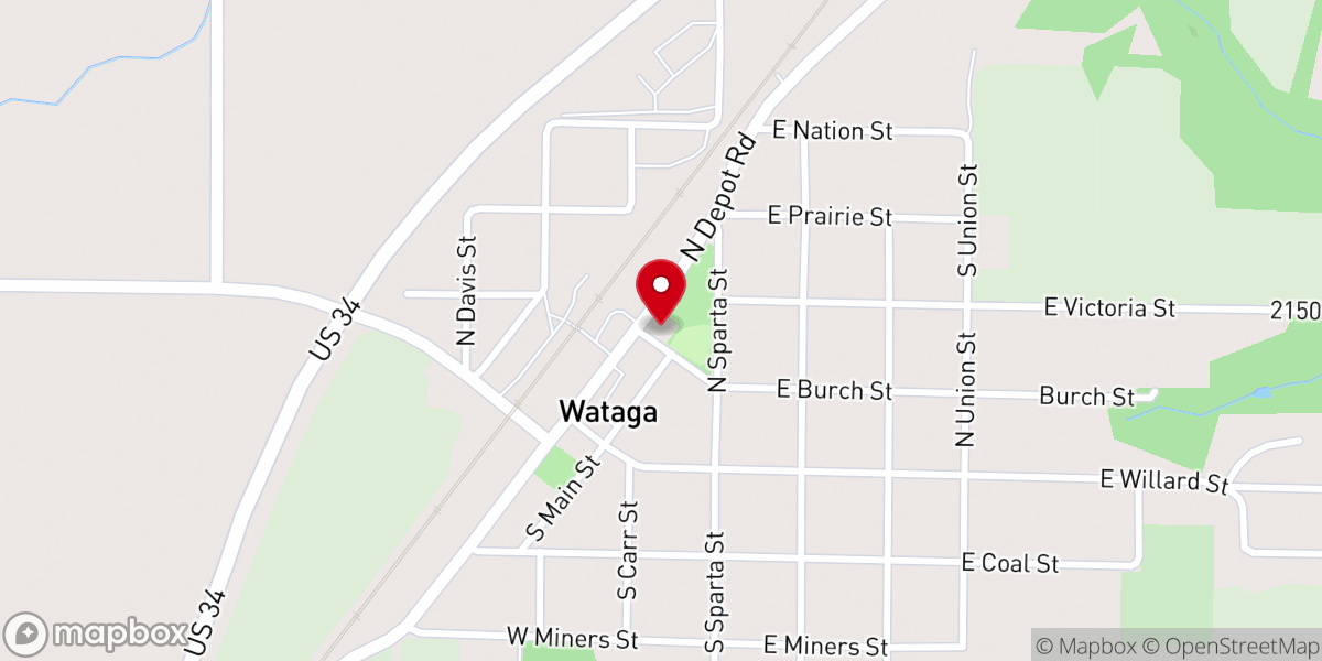 Map showing location of St Aloysius Catholic Church