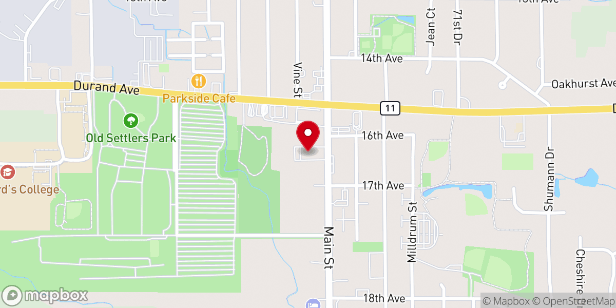 Map showing location of St Pauls Lutheran Church