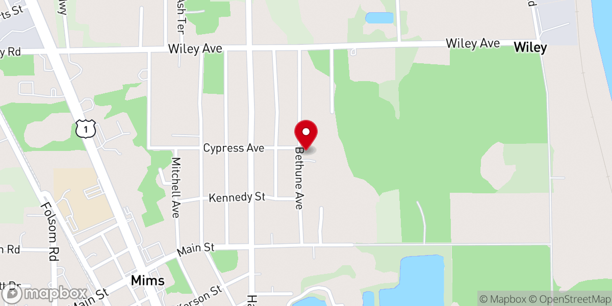 Map showing location of Greater Works Christian Center