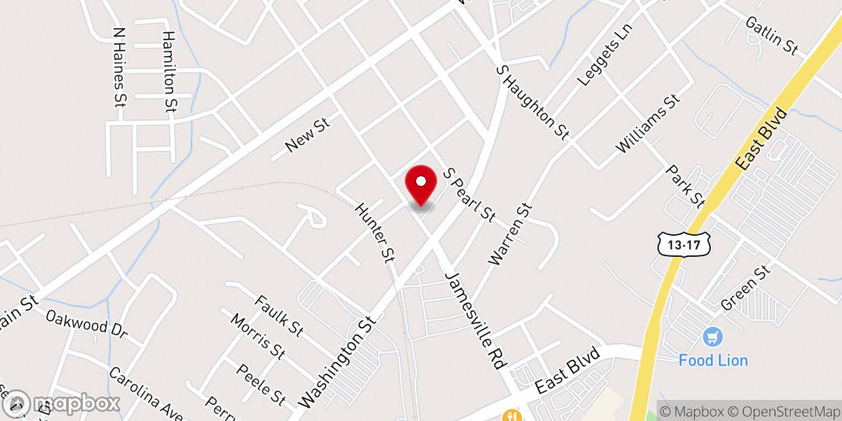Map showing location of Little Thankful Holy Church