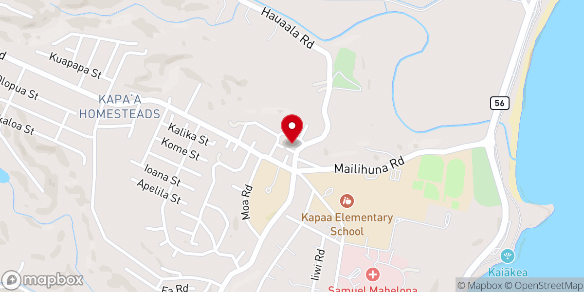 Map showing location of Kauai House of Prayer