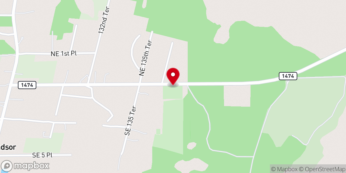 Map showing location of Providence Community Christian Church