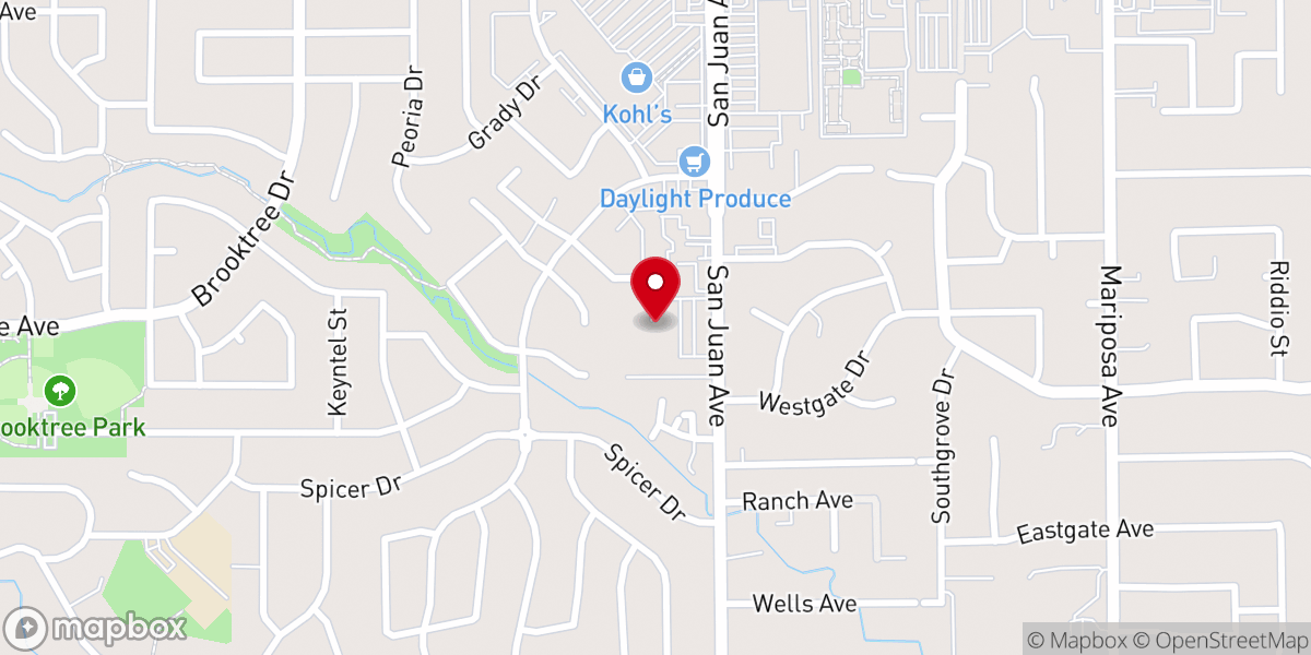 Map showing location of Advent Lutheran Church