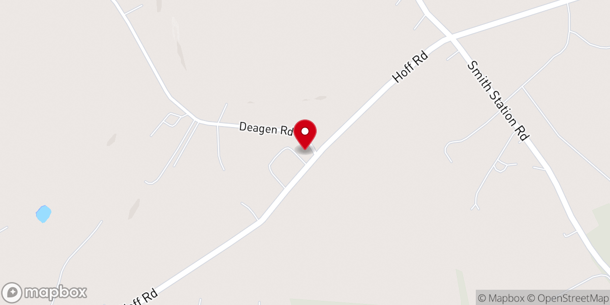 Map showing location of Hanover Church of Hoff Rd