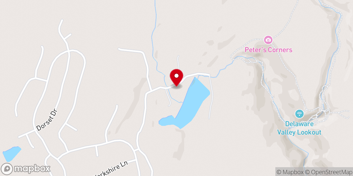 Map showing location of Mont Lawn Retreat Center