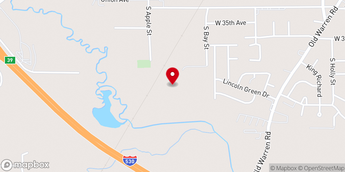 Map showing location of MT Carmel Missionary Baptist Church of Pine Bluff