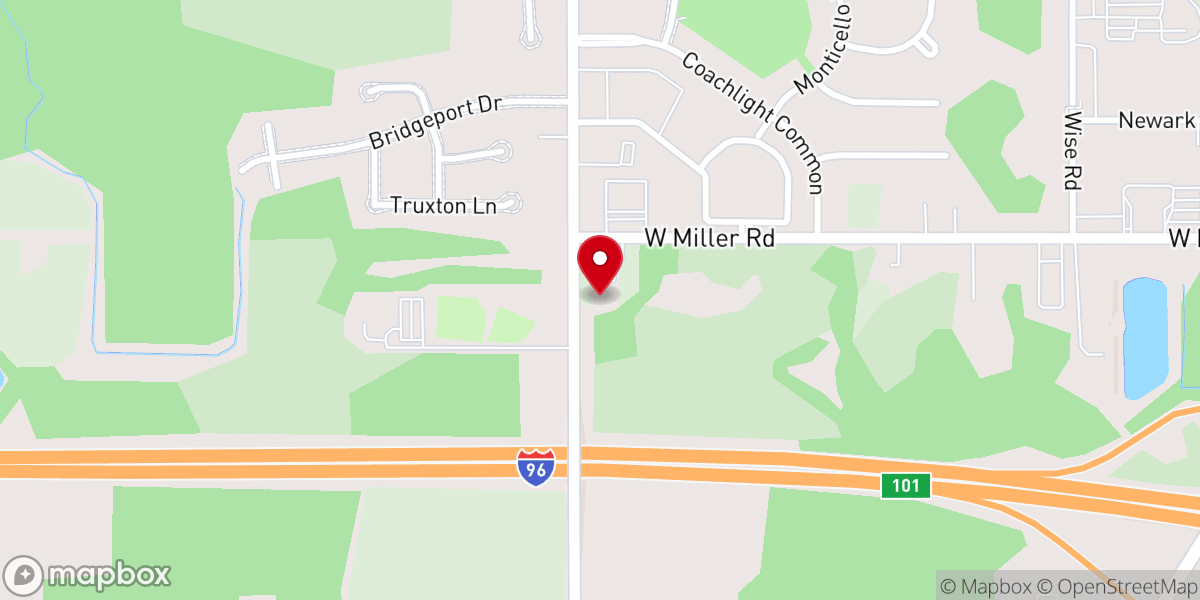 Map showing location of Grace Bible Baptist Fellowship