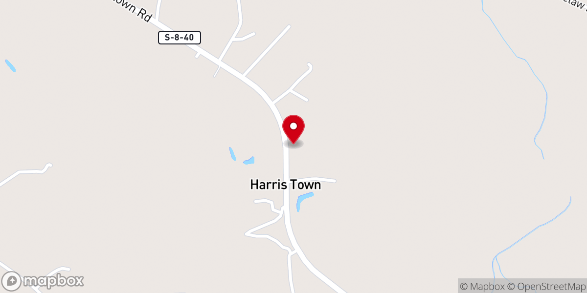 Map showing location of Life Baptist Church