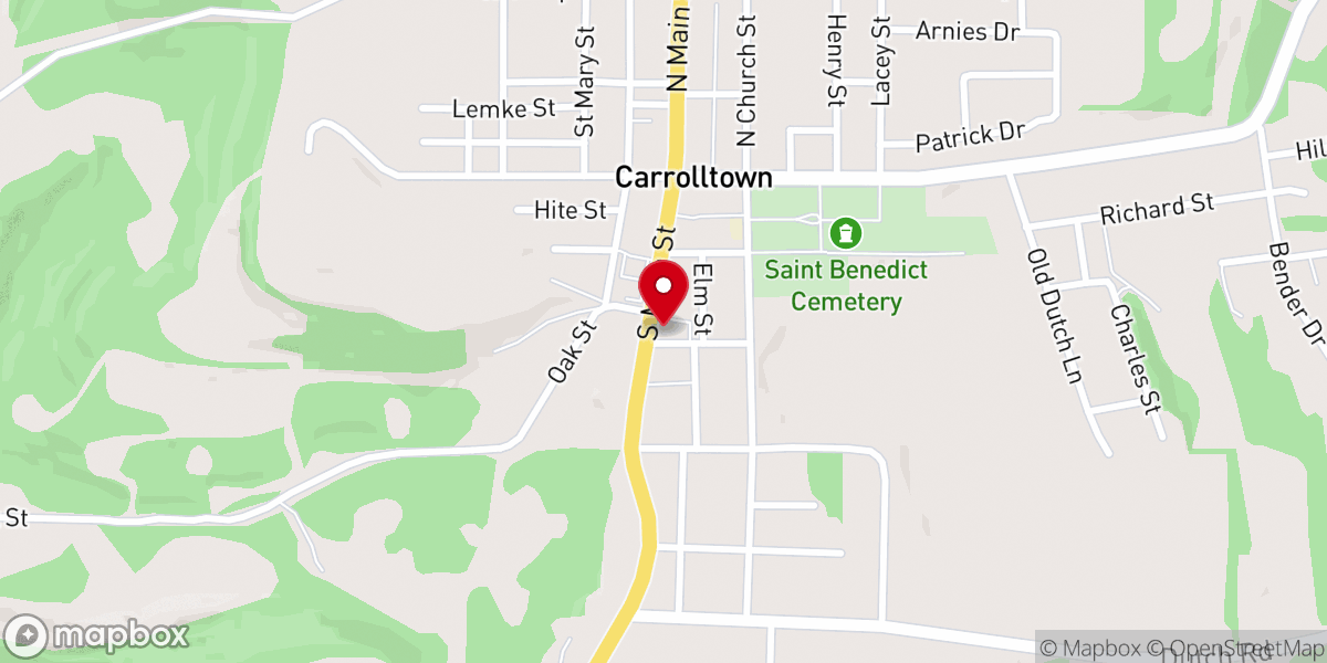 Map showing location of Carrolltown Fire Engine Company