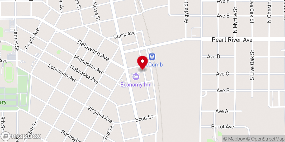 Map showing location of St Andrew's Mission