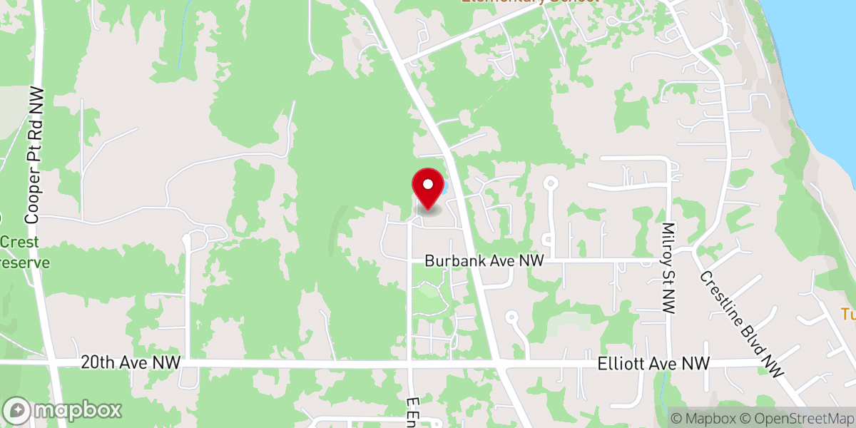 Map showing location of Olympia Unitarian Universalist Congregation