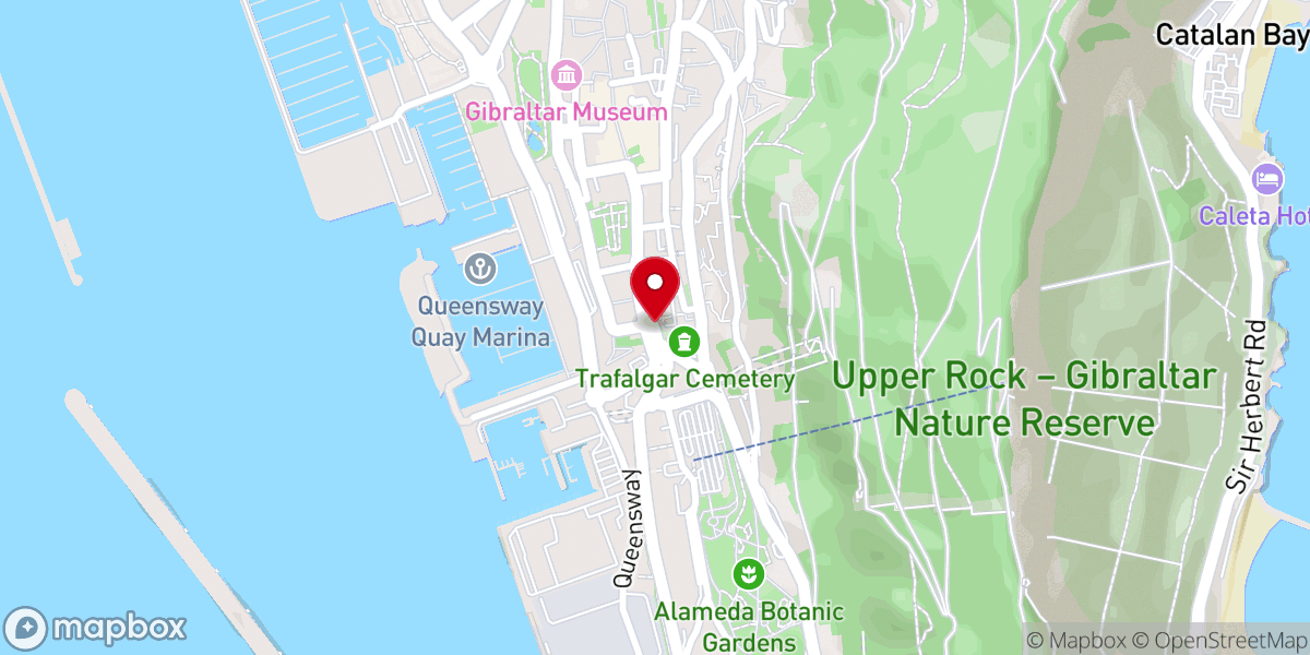 Map showing location of St. Jago's Arch