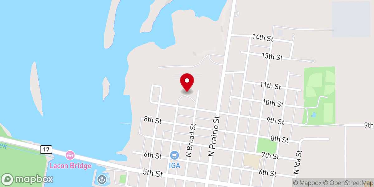 Map showing location of St. Joseph Nursing Home