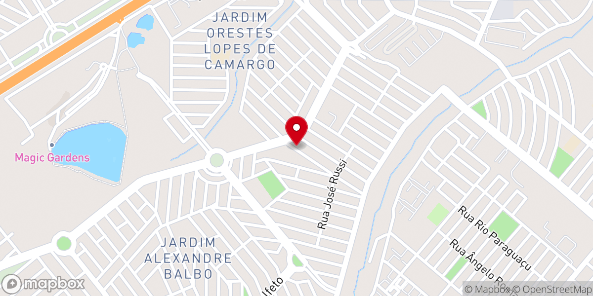 Map showing location of Igreja Evangelica Pentecostal de Ribeirao Preto