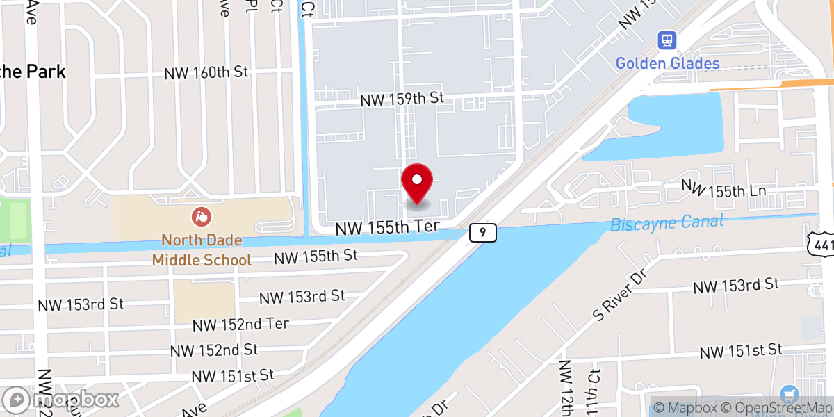 Map showing location of MCI Church