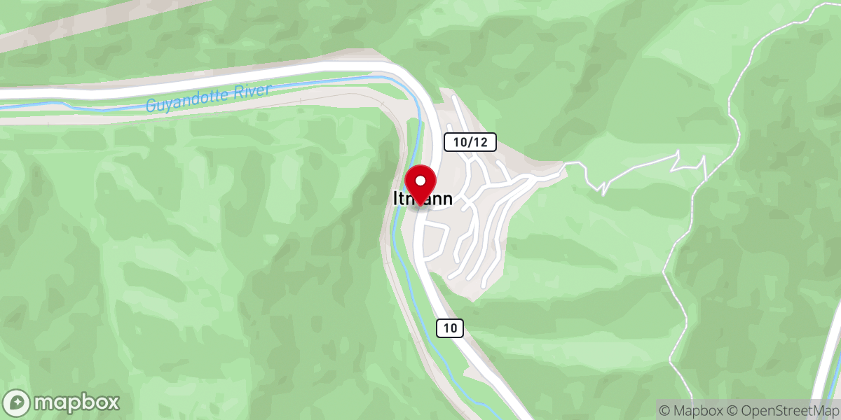 Map showing location of Cassell Memorial Methodist Church