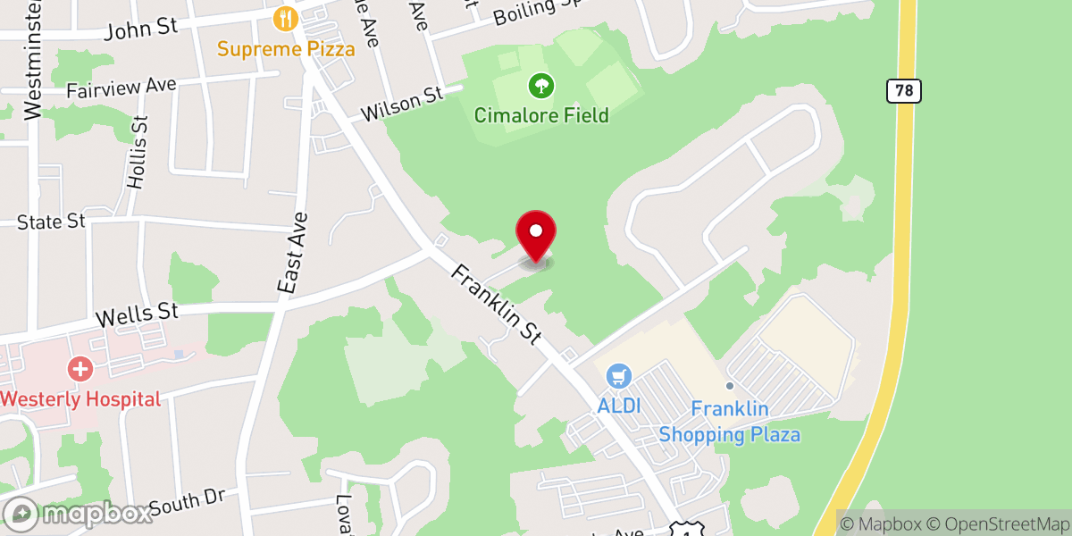 Map showing location of Ocean Community Christian Church