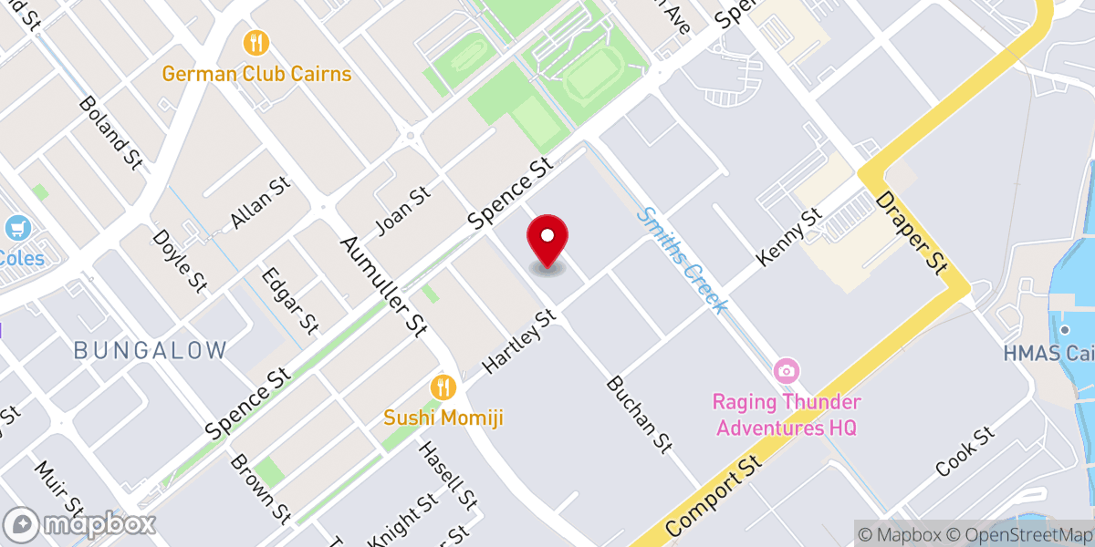 Map showing location of Rock Church Cairns