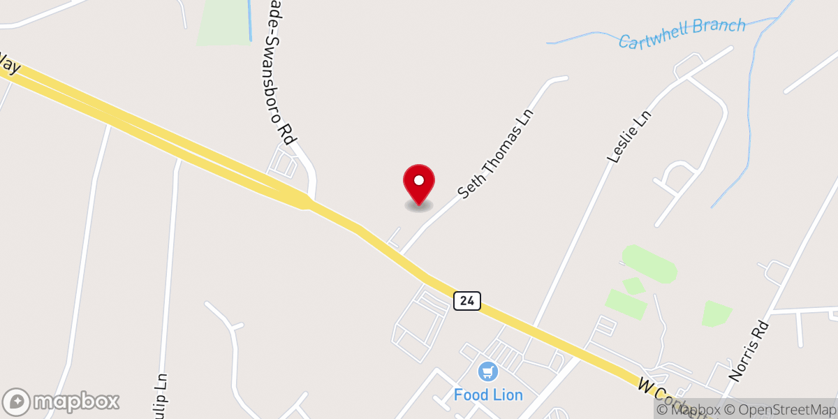 Map showing location of Redeemed Living Church
