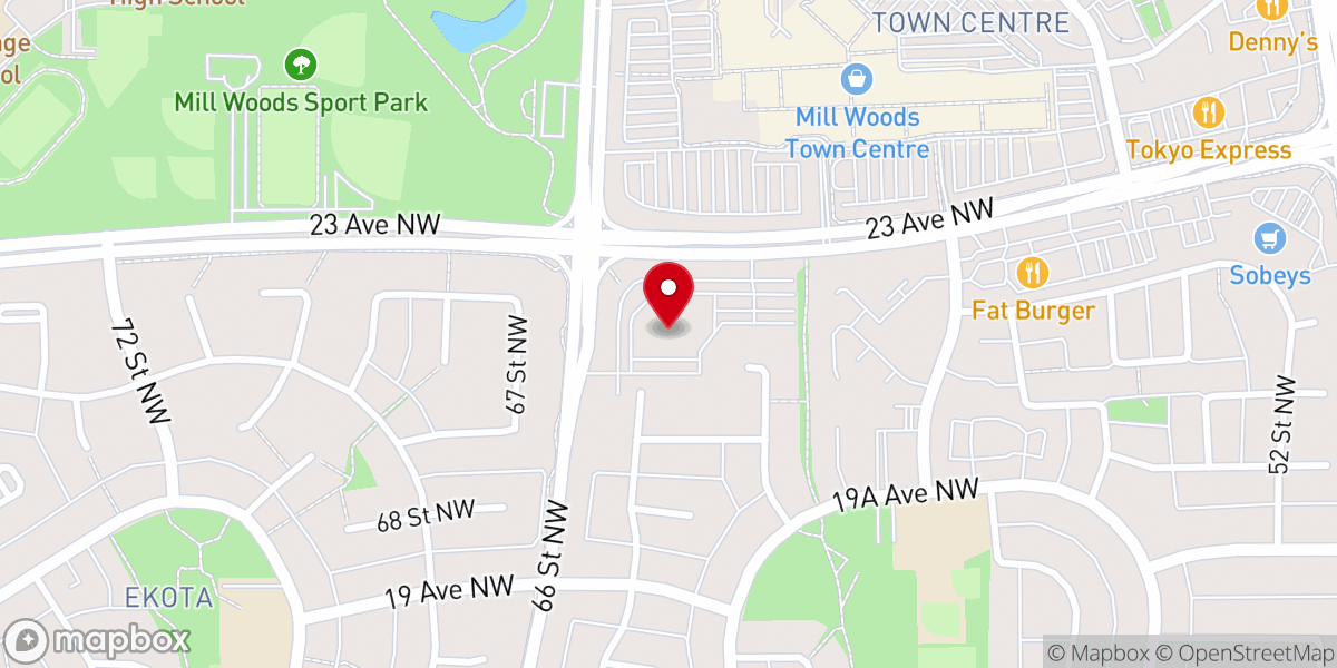 Map showing location of Hope City Church