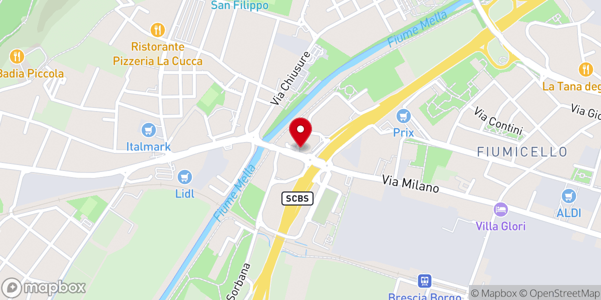 Map showing location of Ministero cappellania Evangelica internazionale
