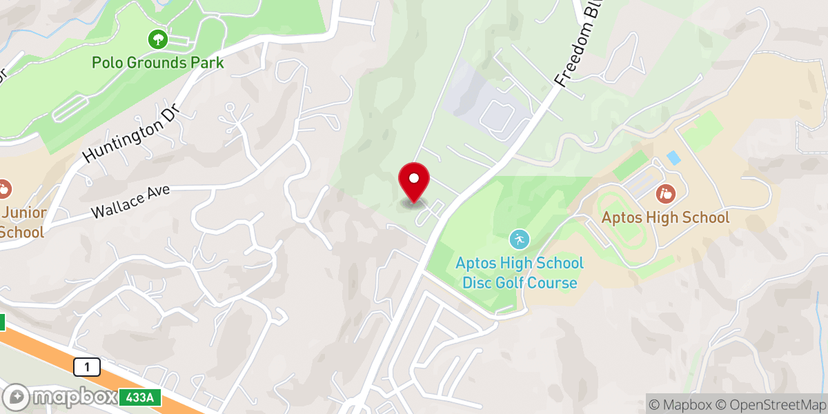 Map showing location of New Hope Aptos