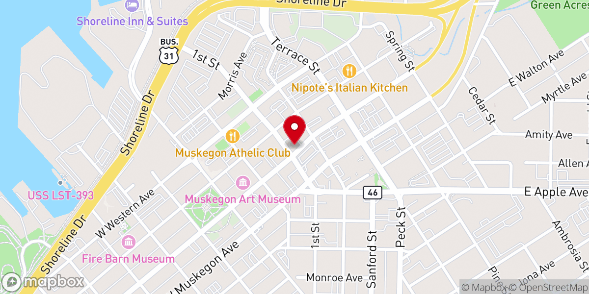Map showing location of St. Mary of the Immaculate Conception