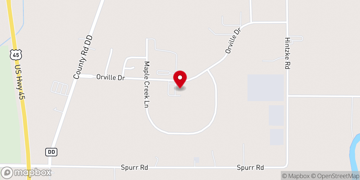 Map showing location of Faith Christian Church