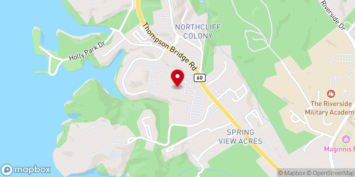 Map showing location of Lakewood Baptist Church Gainesville, GA