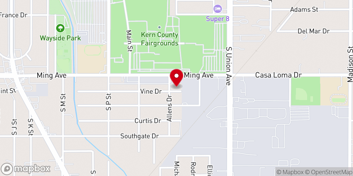 Map showing location of Shiloh Mission Church