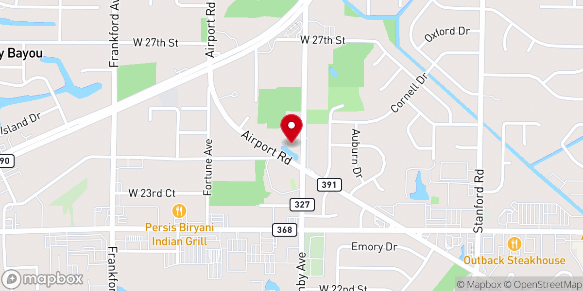 Map showing location of Unitarian Universalist Fellowship