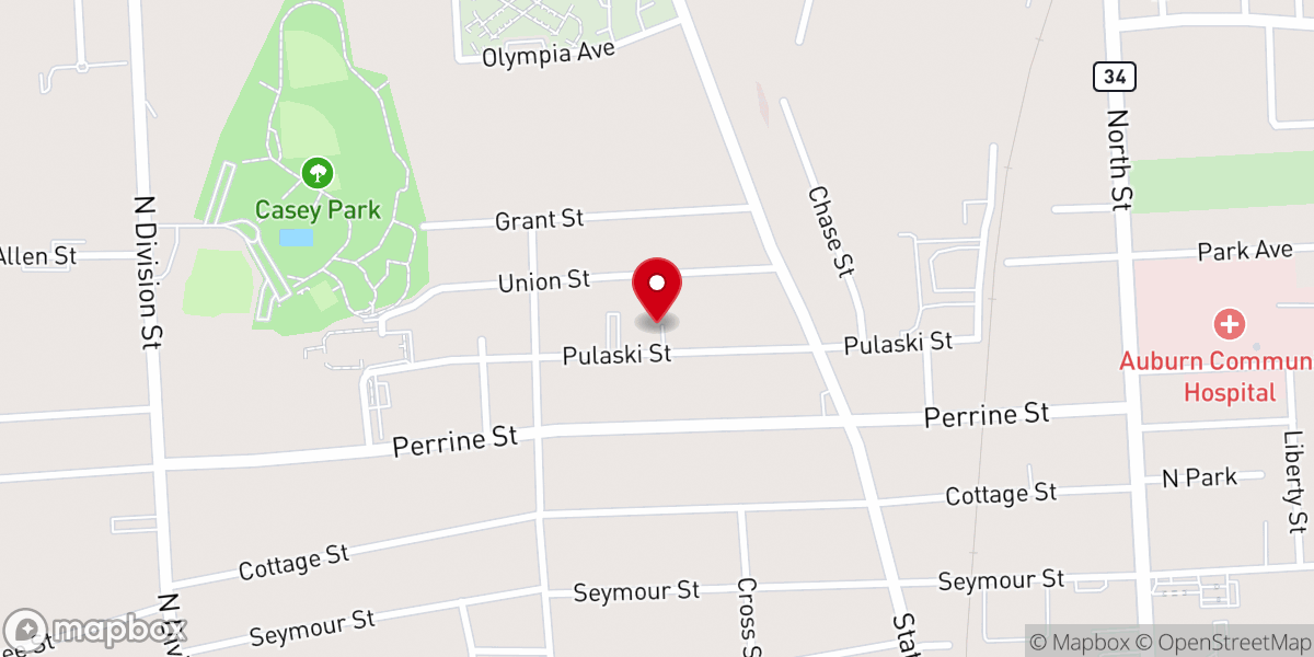 Map showing location of St Hyacinth's School