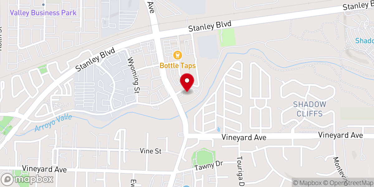 Map showing location of Congregation Beth Emek