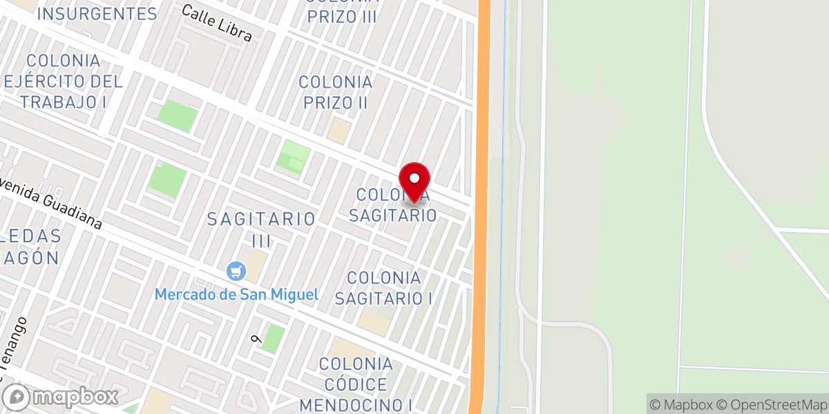 Map showing location of Parroquia de San Mateo Apóstol, Diócesis de Ecatepec, A. R.