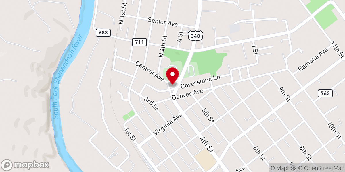Map showing location of St Peter Lutheran Church