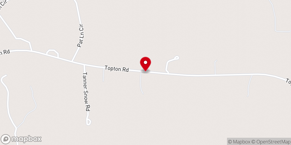 Map showing location of Roberts Church