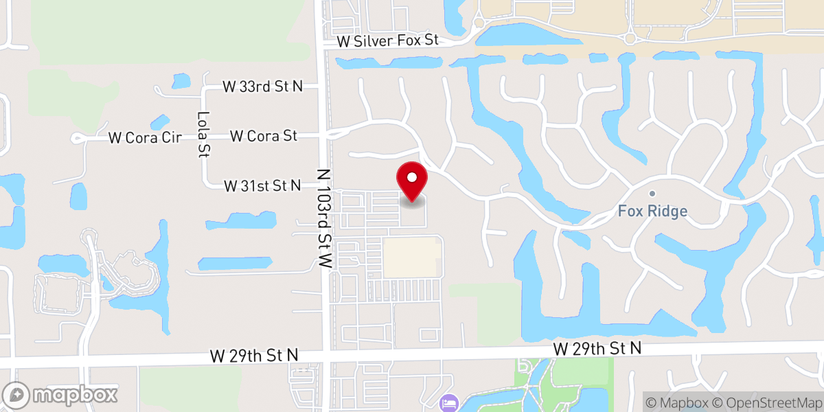 Map showing location of Life.Church West Wichita