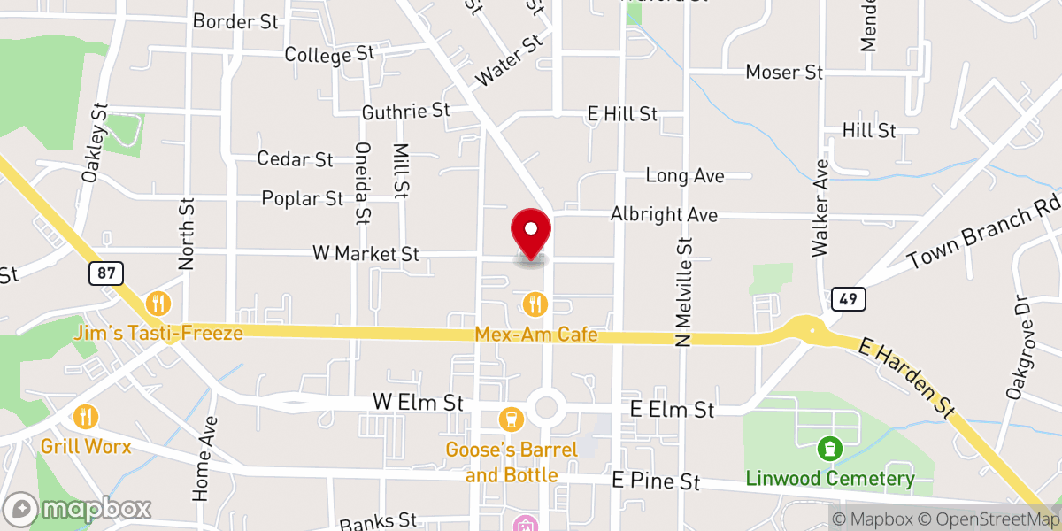 Map showing location of Hanmaum Burlington Church