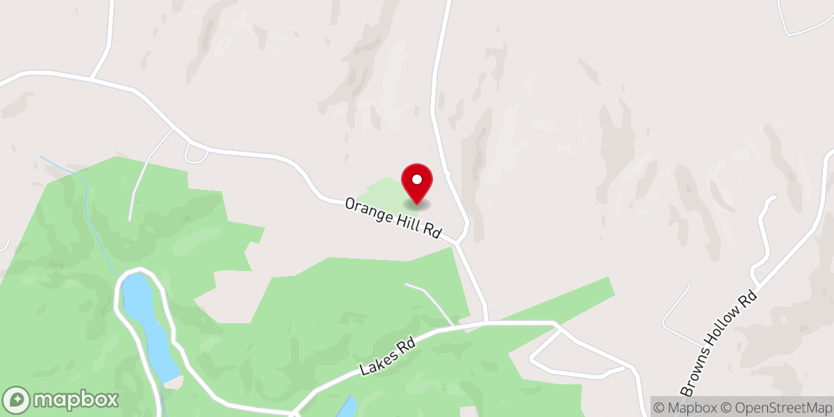 Map showing location of Chestnut Springs Congregational Methodist Church