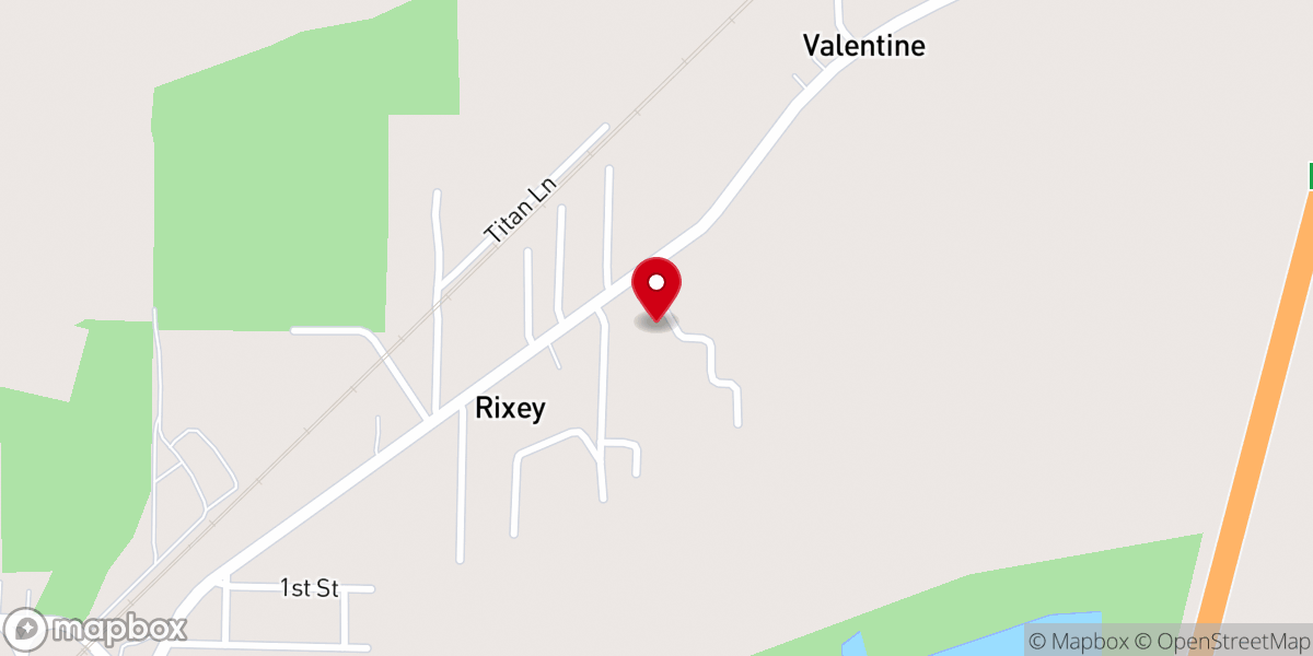 Map showing location of Holly Grove AME Church