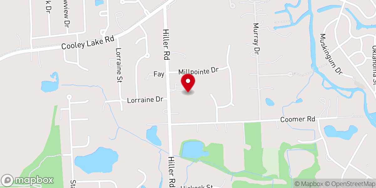 Map showing location of Bethany Church