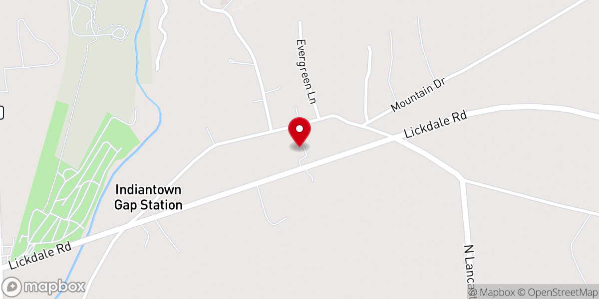 Map showing location of Lighthouse Baptist Fellowship