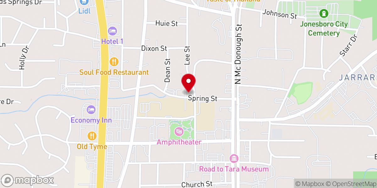 Map showing location of Salvation Army